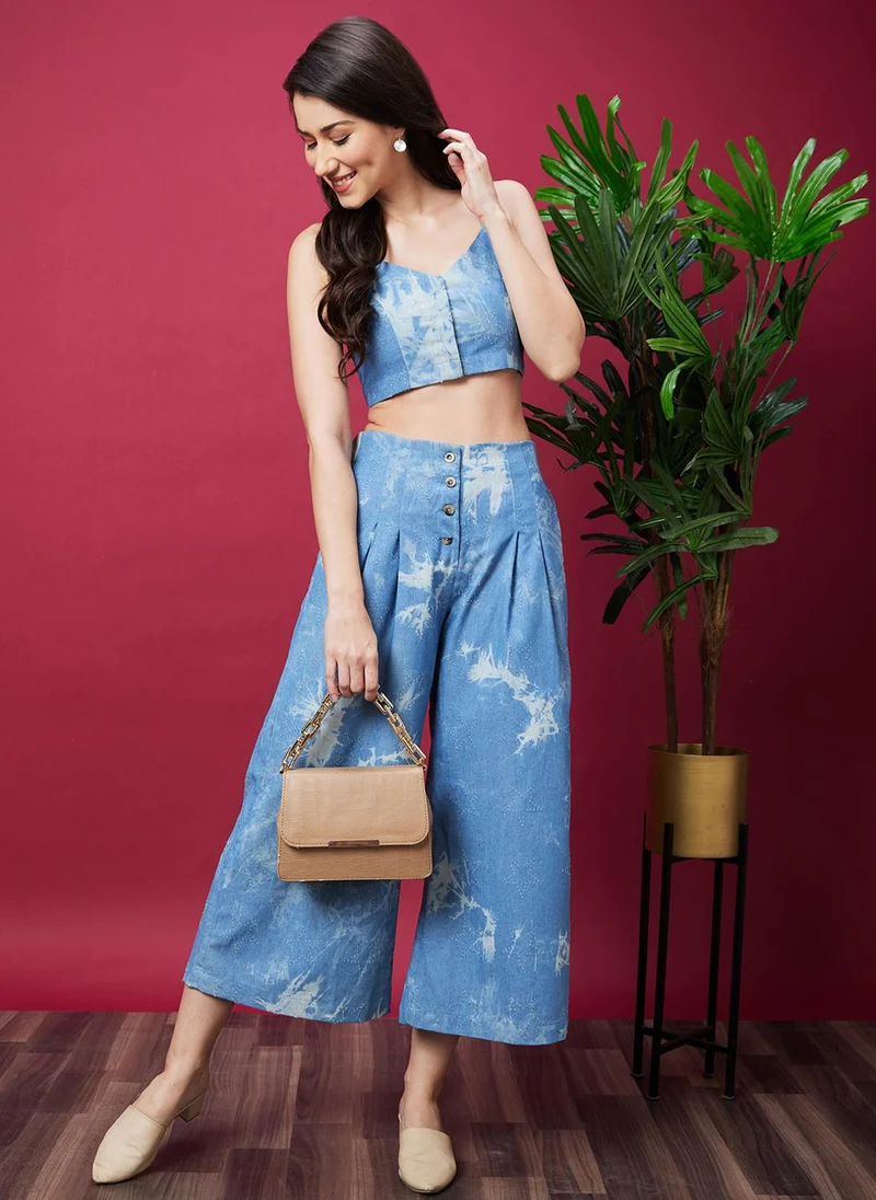 جلو باص Globus Women Dyed Co-Ord Set With Strappy Top & Trouser